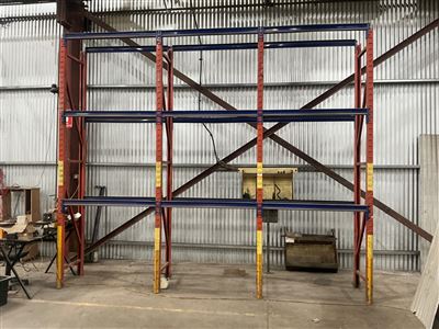 Pallet Rack -3 Bays -4420 mm Long x 700 mm D x 3660 mm High ( Collection From Woodville Gardens  ) Thumbnail
