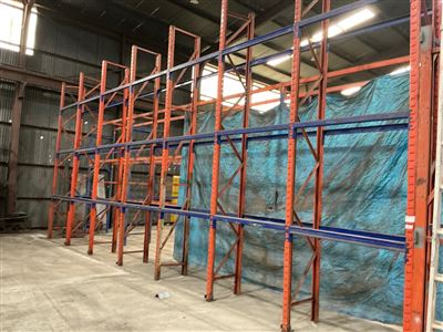 Pallet  Rack -7 Bays -10.3 Metre Long x  700 mm D x 4800 mm High Thumbnail