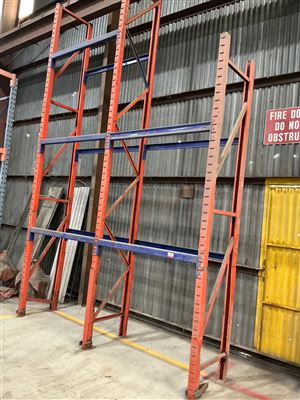 Pallet  Rack -2 Bay -3000 mm Long x  700 mm D x 4700 / 3000  mm High Thumbnail