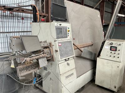 White Lock C N C- 10 mm Wire Forming & Bending Machine -Comes with Rollers and Butt Welding Tips - - Year of Manufacture 2000- Model C T M -1000 F W R - 3 Phase 415 Volt with  Wire Coil Feed In Unit -240 Volt - Model W S P -1000 Vz- (Buyer to Arrange Uplift and  Collection From Kilkenny ) Thumbnail