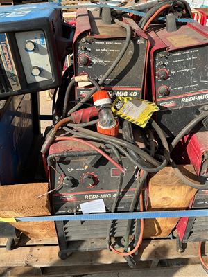 Lincoln Redi Mig Welder with Wire Feed -Model 455- 3 Phase 415 Volt-Sold As Is Thumbnail