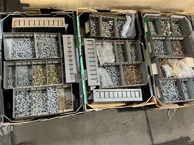 3 Boxes of Fasteners, Screws Thumbnail